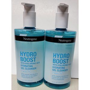 *2 HUGE* Neutrogena Hydro Boost HYDRATING GEL CLEANSER 16 oz ea.
